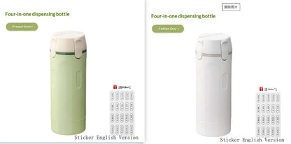4 - in - 1 Portable Travel Dispenser product - The Oasnin