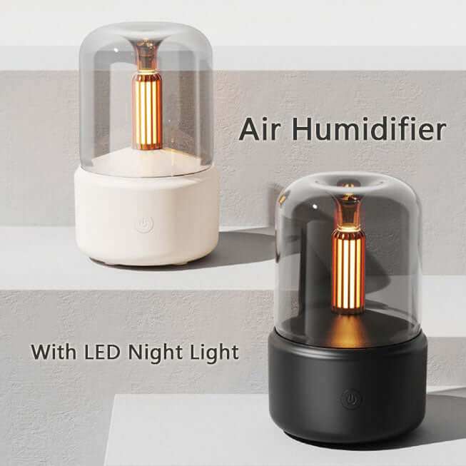 Atmosphere Light Humidifier Candlelight Aroma Diffuser Portable - The Oasnin