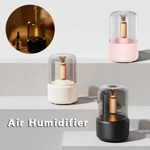 Atmosphere Light Humidifier Candlelight Aroma Diffuser Portable - The Oasnin