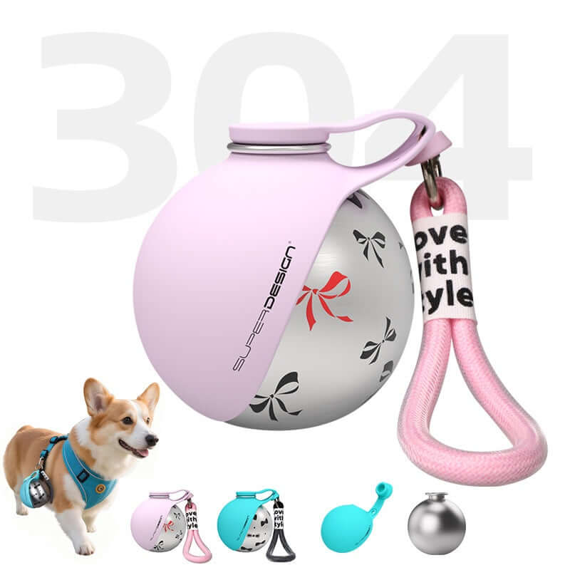 Creative Portable Outdoor Pet Stainless Steel Water Cup Small Dog Water Bottle Convenient Dog Drink Dispenser Puppy Travel Portable Water Bowl Pet Products - The Oasnin