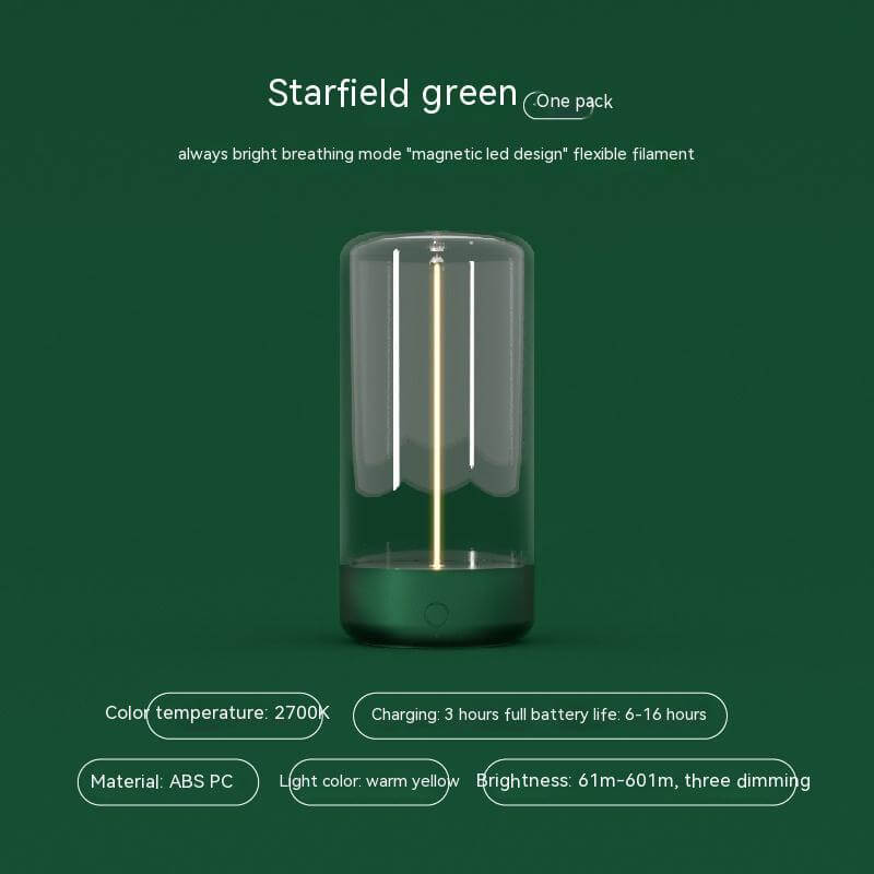 New LED Camping Light Type - c Rechargeable Portable Night Light With High Transparency And Anti Drop Creative Atmosphere Light - The Oasnin