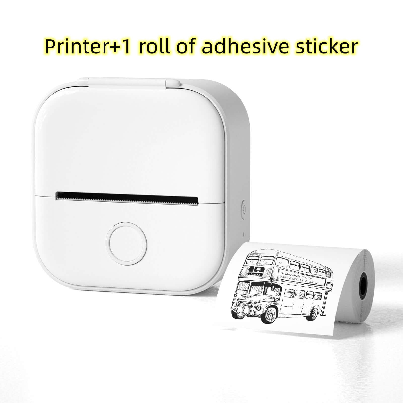 Portable Mini Thermal Label Printer Home Photo Printer Student Wrong Question Printer Bluetooth - compatible Mini Label Printer Price Tag - The Oasnin