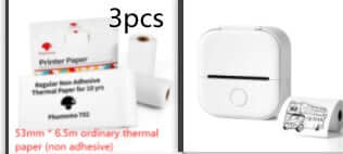 Portable Mini Thermal Label Printer Home Photo Printer Student Wrong Question Printer Bluetooth - compatible Mini Label Printer Price Tag - The Oasnin