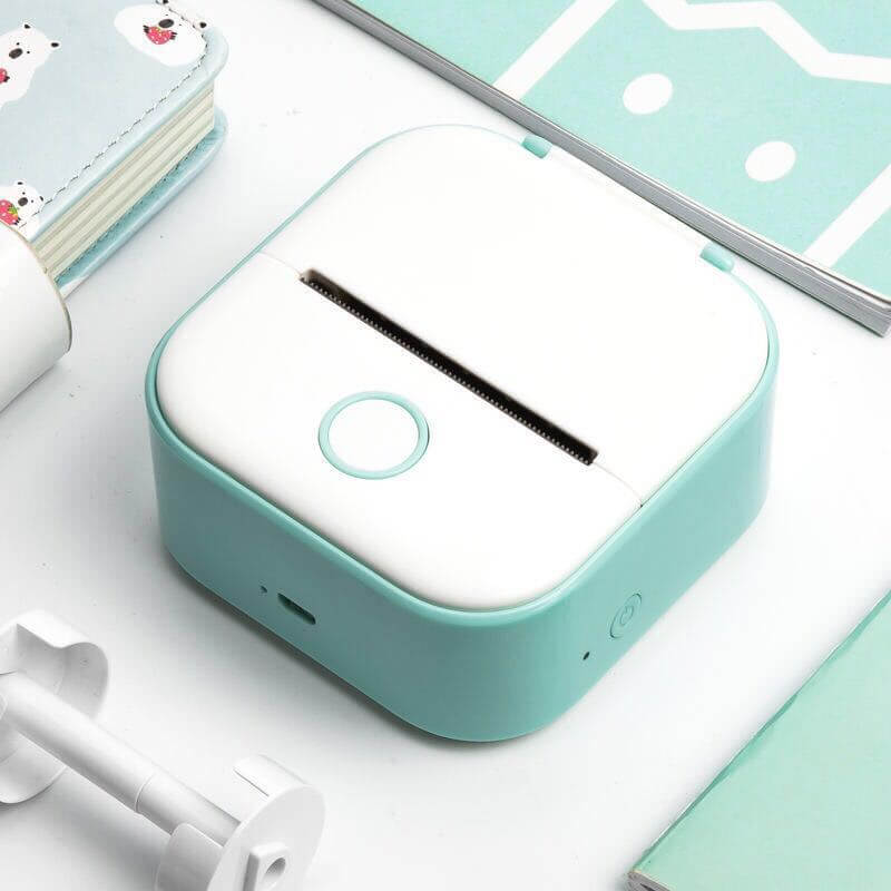 Portable Mini Thermal Label Printer Home Photo Printer Student Wrong Question Printer Bluetooth - compatible Mini Label Printer Price Tag - The Oasnin