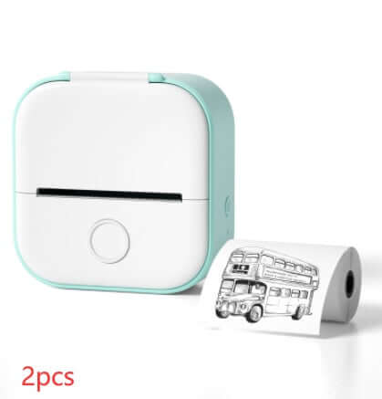 Portable Mini Thermal Label Printer Home Photo Printer Student Wrong Question Printer Bluetooth - compatible Mini Label Printer Price Tag - The Oasnin