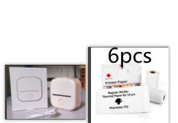 Portable Mini Thermal Label Printer Home Photo Printer Student Wrong Question Printer Bluetooth - compatible Mini Label Printer Price Tag - The Oasnin