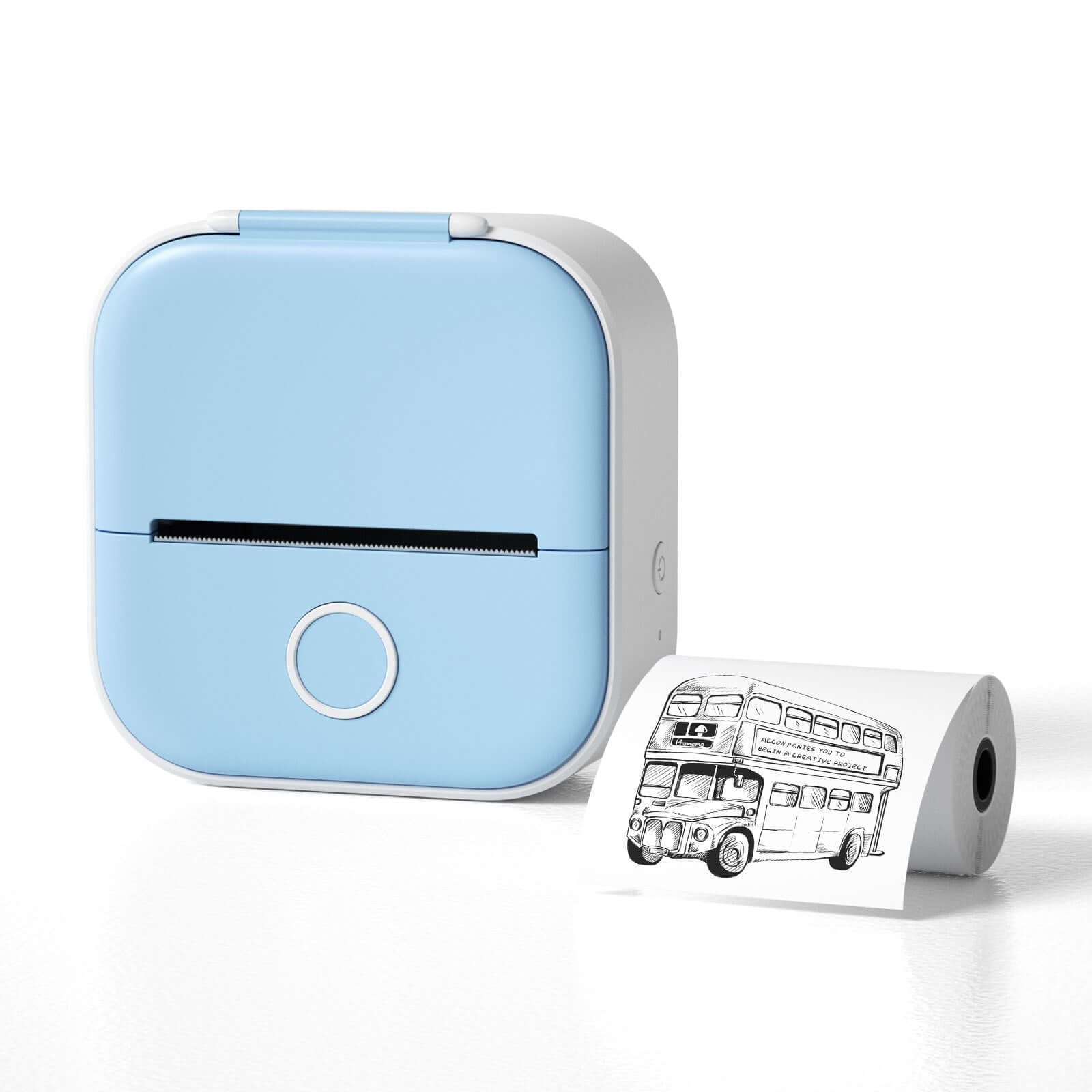 Portable Mini Thermal Label Printer Home Photo Printer Student Wrong Question Printer Bluetooth - compatible Mini Label Printer Price Tag - The Oasnin