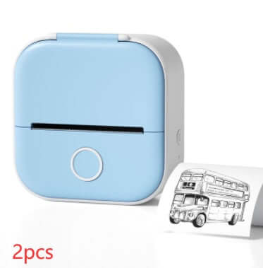 Portable Mini Thermal Label Printer Home Photo Printer Student Wrong Question Printer Bluetooth - compatible Mini Label Printer Price Tag - The Oasnin