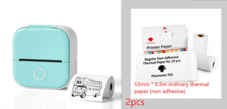 Portable Mini Thermal Label Printer Home Photo Printer Student Wrong Question Printer Bluetooth - compatible Mini Label Printer Price Tag - The Oasnin