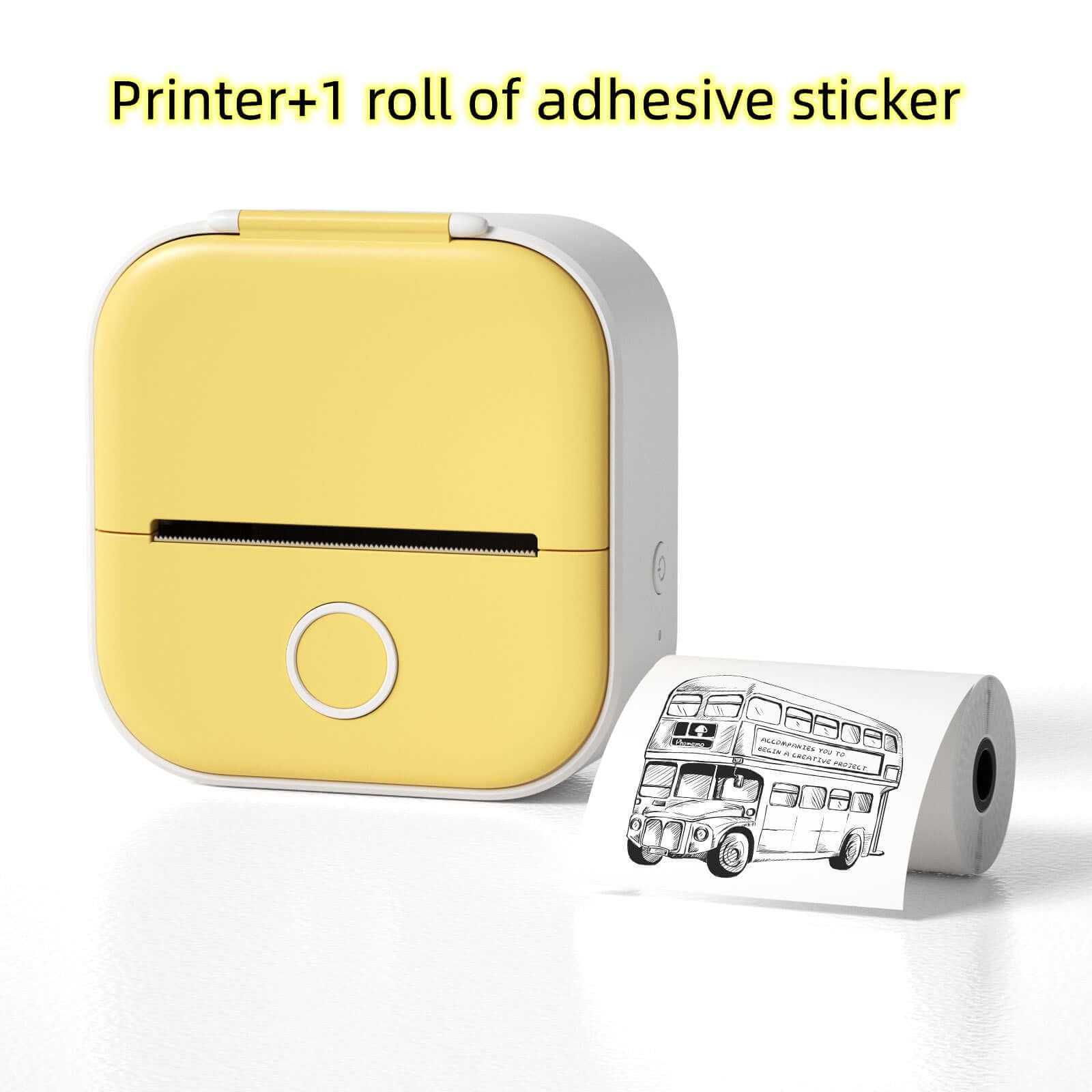Portable Mini Thermal Label Printer Home Photo Printer Student Wrong Question Printer Bluetooth - compatible Mini Label Printer Price Tag - The Oasnin
