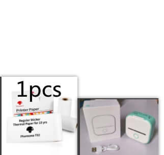 Portable Mini Thermal Label Printer Home Photo Printer Student Wrong Question Printer Bluetooth - compatible Mini Label Printer Price Tag - The Oasnin
