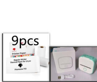 Portable Mini Thermal Label Printer Home Photo Printer Student Wrong Question Printer Bluetooth - compatible Mini Label Printer Price Tag - The Oasnin