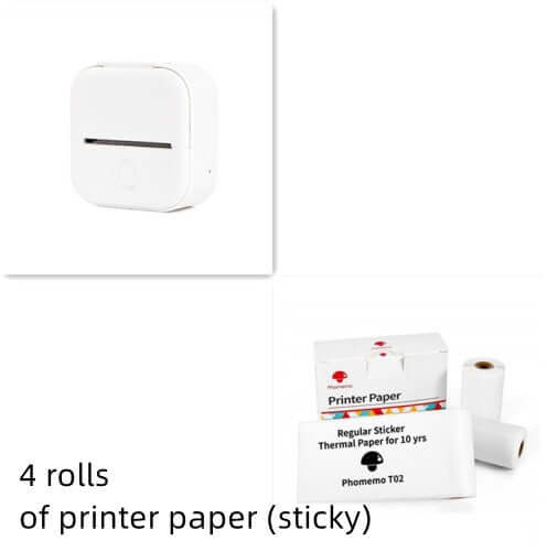 Portable Mini Thermal Label Printer Home Photo Printer Student Wrong Question Printer Bluetooth - compatible Mini Label Printer Price Tag - The Oasnin