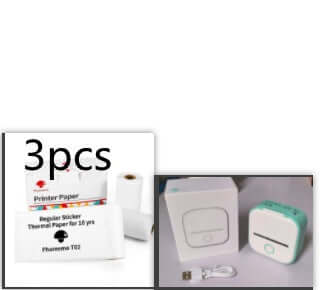 Portable Mini Thermal Label Printer Home Photo Printer Student Wrong Question Printer Bluetooth - compatible Mini Label Printer Price Tag - The Oasnin