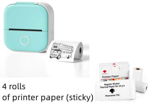 Portable Mini Thermal Label Printer Home Photo Printer Student Wrong Question Printer Bluetooth - compatible Mini Label Printer Price Tag - The Oasnin