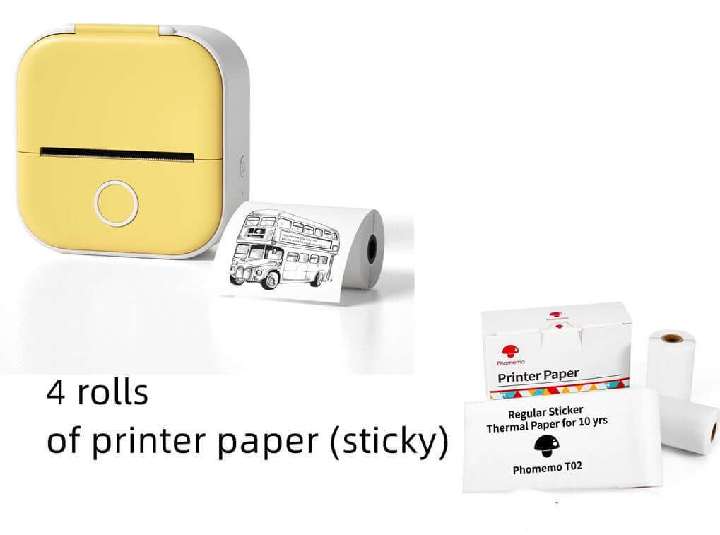 Portable Mini Thermal Label Printer Home Photo Printer Student Wrong Question Printer Bluetooth - compatible Mini Label Printer Price Tag - The Oasnin