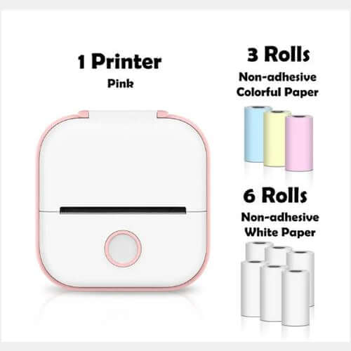 Portable Mini Thermal Label Printer Home Photo Printer Student Wrong Question Printer Bluetooth - compatible Mini Label Printer Price Tag - The Oasnin