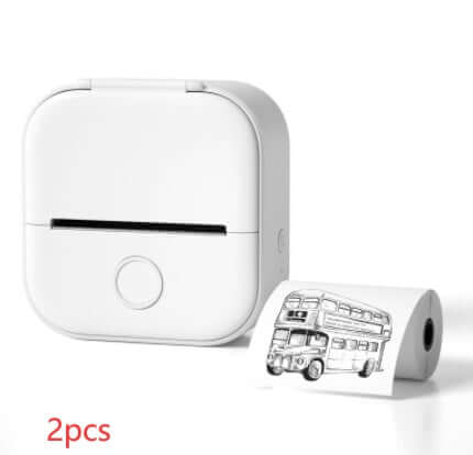 Portable Mini Thermal Label Printer Home Photo Printer Student Wrong Question Printer Bluetooth - compatible Mini Label Printer Price Tag - The Oasnin